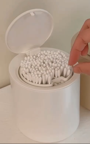 Cotton Storage Box with Flip Lid