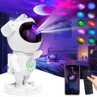 Galaxy Star Projector Starry Sky Night Light Astronaut Lamp Home Room Decor Decoration Bedroom Decorative Luminaires Gift