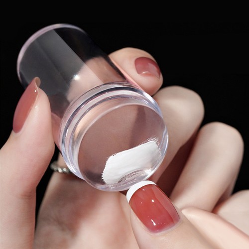 Nail Art Transparent Silicone Template Stamp &  Plates