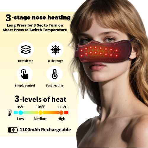 Red Light Therapy Heating Eye Mask। ❤️‍🔥